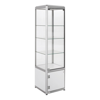 Standing showcase Base 50; aluminium